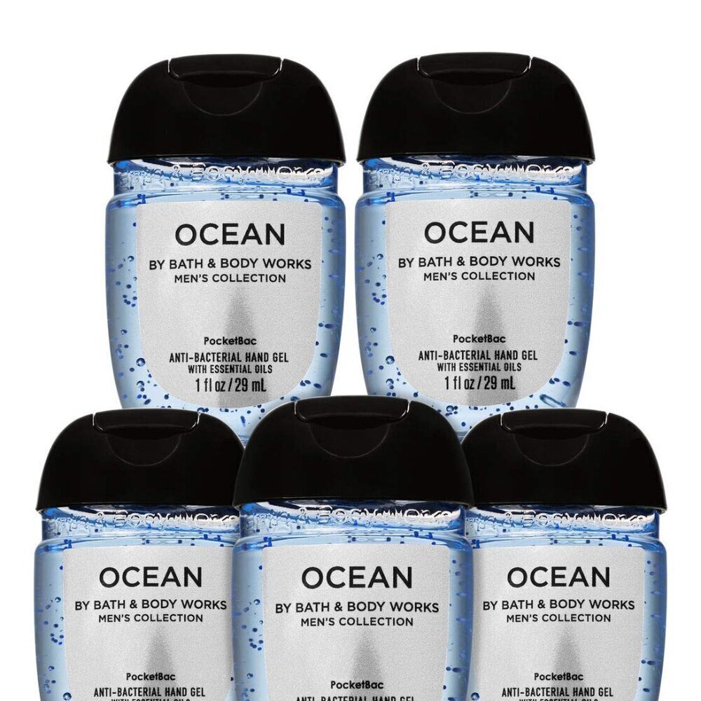 PocketBac Hand Sanitizer Gel Ocean For Men 5pc Bundle - Picture 1 of 3